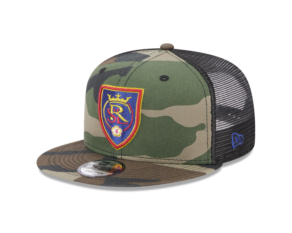 Men's Real Salt Lake New Era Black Basic 9FORTY Mesh Snapback Hat